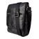 Male bag, lightning department, 2 outer pockets, adjustable belt, black color