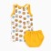 Kit (T-shirt, panties) for a boy ZOO, white/yellow color, height 74-80 cm