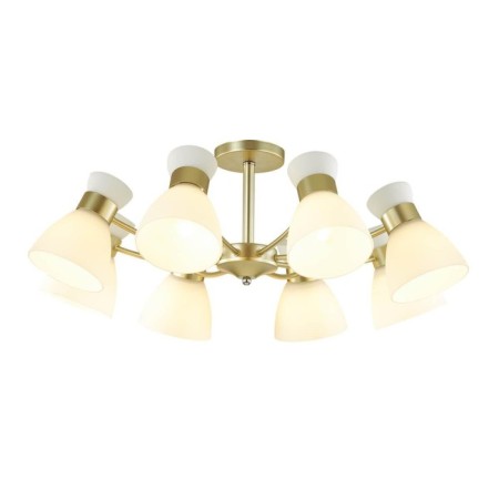 Wilma chandelier, e27 8x40W, color matte gold, white