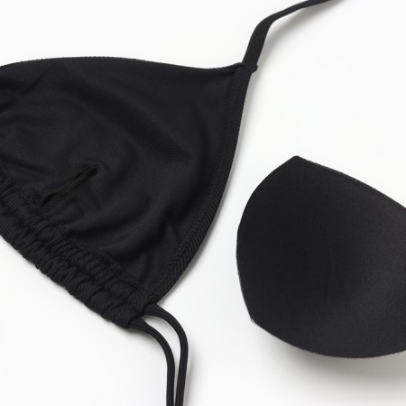 Separate female swimsuit, black color, size 40 (44)-2