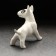 Porcelain figurine "Bulsterier in the rack", 10x12x7 cm