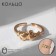 Ring "mood" a couple of hearts, color gold, dimensionless