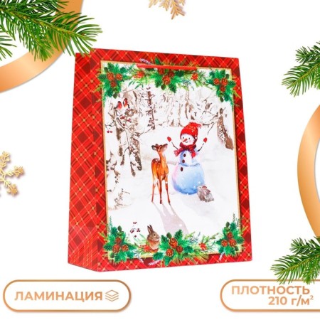 Gift package "Snowman", 26 x 32 x 12 cm