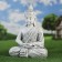Garden figure "Buddha", under stone, 35x20x46cm