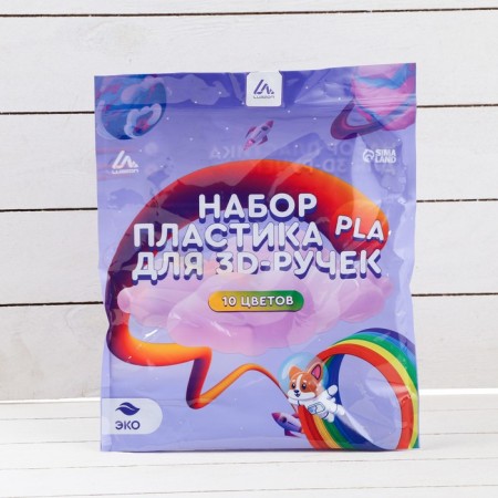 Luazon PLA-10 plastic, for 3D pen, 10 colors of 10 meters-4