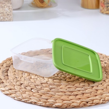 A set of food containers "Cascade", 14 × 14 × 5.5 cm, 700 ml, 3 pcs, color mix-1
