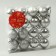 Set of balls plastic D-3 cm, 16 pcs "Festive commotion" silver