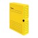 Archive box with A4 Calligrata valve, 75 mm, microgofrotcard, up to 700 sheets, yellow