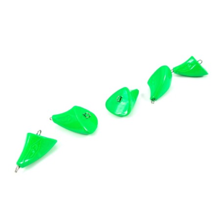 Cargo of a bullet-exentric stained collapsible Yaman 5 pcs., 44 g, green-3