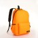 School backpack on a zipper, 4 pockets, color orange color