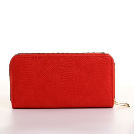 Women's wallet on lightning, red color-1