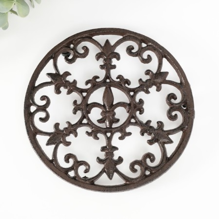 Souvenir cast iron stand "Lily" 18x18x1.5 cm-1