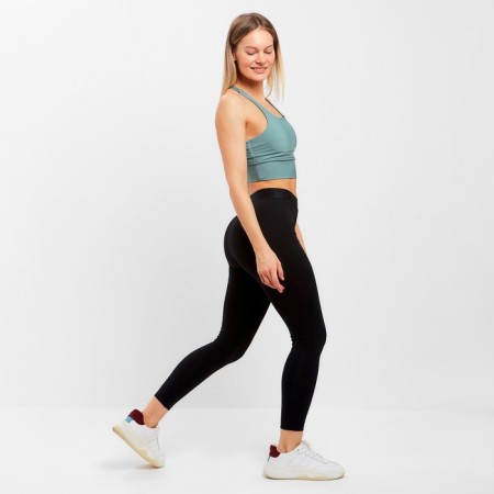 Female sports leggings, black color, size 48-11