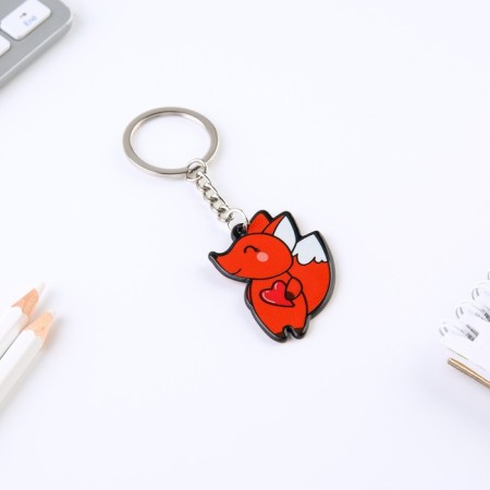 Acrylic key a keychain "Fox", 7.2 x 14 cm-3