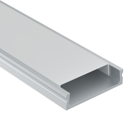 Aluminum profile LED Strip Alm002S-2M, 200x2,38x0.6 cm, silver color