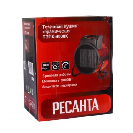 TEPK-9000K, ceramic heater, 9 kW, IP24, 380 V, ceramic heater, 380 V-4