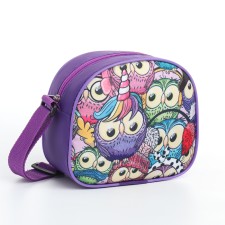 Bag's bag with lightning, purple color
