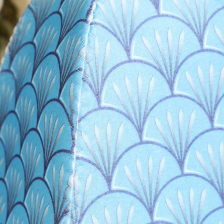 Set for a bath with a print "Water Dragon": a hat, mitten, rug, blue, p. 41-43-1