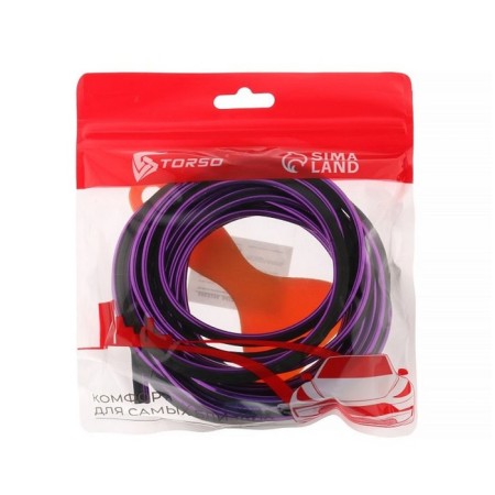 Molding is flexible intraspillene, purple, 5 m