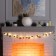 Garland “thread” 1.5 m dews with nozzles “snowy cones”, IP20, silver thread, 30 LED, glow warm white, CR2032x2