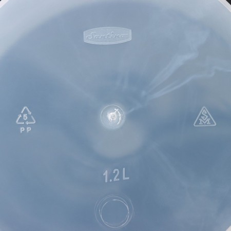 Kashpo for flowers with an insert "Art", 1.2 l, the color is transparent-4