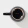 Mug ceramic share "gloss", 380 ml, black and blue color