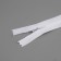 Lightning secret, No. 3, non -income, automatic lock, cotton, 40 cm, white color
