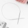 The knitting needles are circular, for knitting, with a metal cable, d = 3.5 mm, 14/60 cm