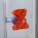 Lava-lamp "Bear" LED 2W from batteries 3haa red 7x7x24 cm