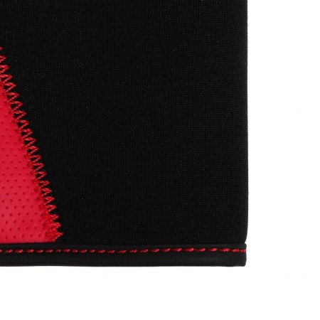 DSV steering wheel cover with inserts, perforation, neoprene, Black+ Red, size M-4