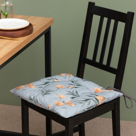 Siddle on the chair Ethelw Poppies 42x42 cm, 100% cotton, reps 210 g/m2-3