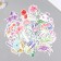 Stickers for creativity "Field flowers" set 50 pcs 4x8 cm