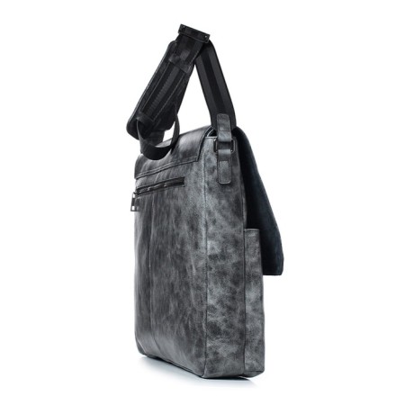 Business business, genuine leather, 425x350x60 cm, gray/black-3