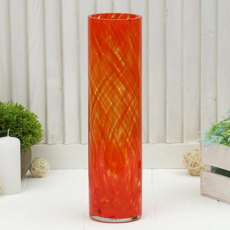 Vase "Cylinder" red 8x30cm