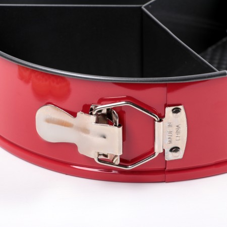 Baking a shade of the share "Three fillings", 25 × 8.5 cm, removable bottom, anti -stick coating, red color-2
