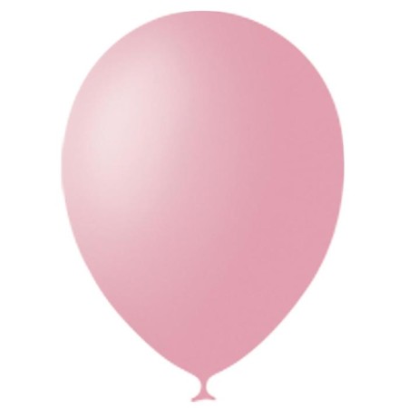 Latex ball 12 ", pastel, set 100 pcs., Pink color