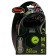 Roulette Flexi Black Design M (up to 25 kg) 5 m tape, black/silver