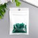 Glass beads 8/0 "matte translucent. Dark green" 10 g