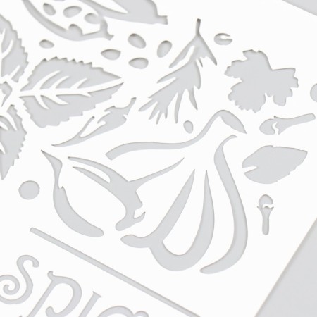 Plastic stencil "spices" 16x24 cm-2
