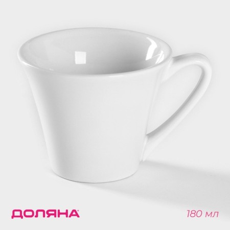 Mug ceramic shade Coffee Break, 180 ml, white color