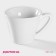 Mug ceramic shade Coffee Break, 180 ml, white color