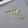 Invisibility for hair "Bente" (set 2 pcs) butterfly, 6 cm, gold