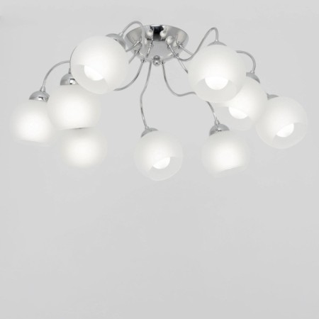 Ceiling chandelier Citilux "Luciana" CL147191, 66x66x25 cm, 9x60W, E14, Gray color-6