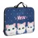 Folder for drawings and drawings A3, 470 x 350 x 20 mm, with handles, textile, calligrata "cats"