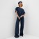 T-shirt Women's oversize Minaku: Jeans Collection Blue Blue, Rr. 46