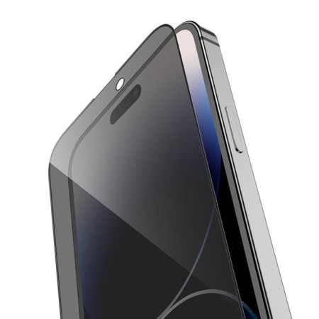 Hoco protective glass, for iPhone 14 Pro, antishpion, full glue, 0.33 mm, 9 h-2