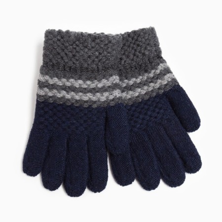 Baby gloves, dark blue/gray color, size 17 (10-12 years)-1