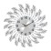 Watching clock, series: openwork, "Castell", smooth move, 50 x 50 cm, d-22 cm