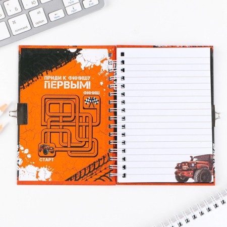 Notepad on the lock A6, 50 L "Real Hero"-2