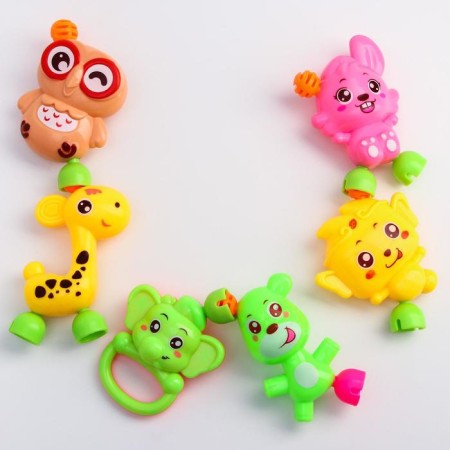 Set of rattles "Let's play", 6 pcs, color mix, crush me-1